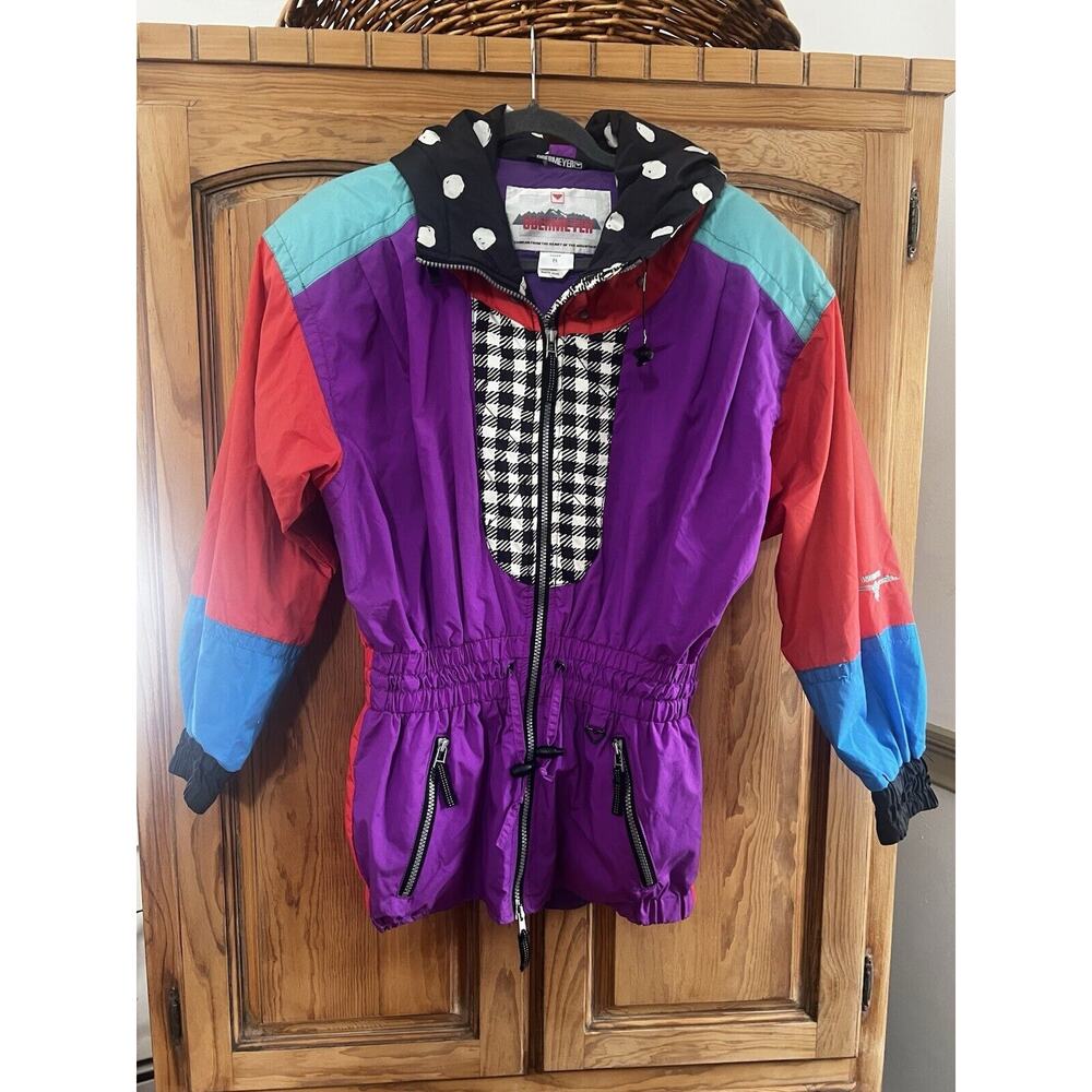 Vintage Obermeyer Lightweight Multicolored Women’s Outerwear Jacket Size M